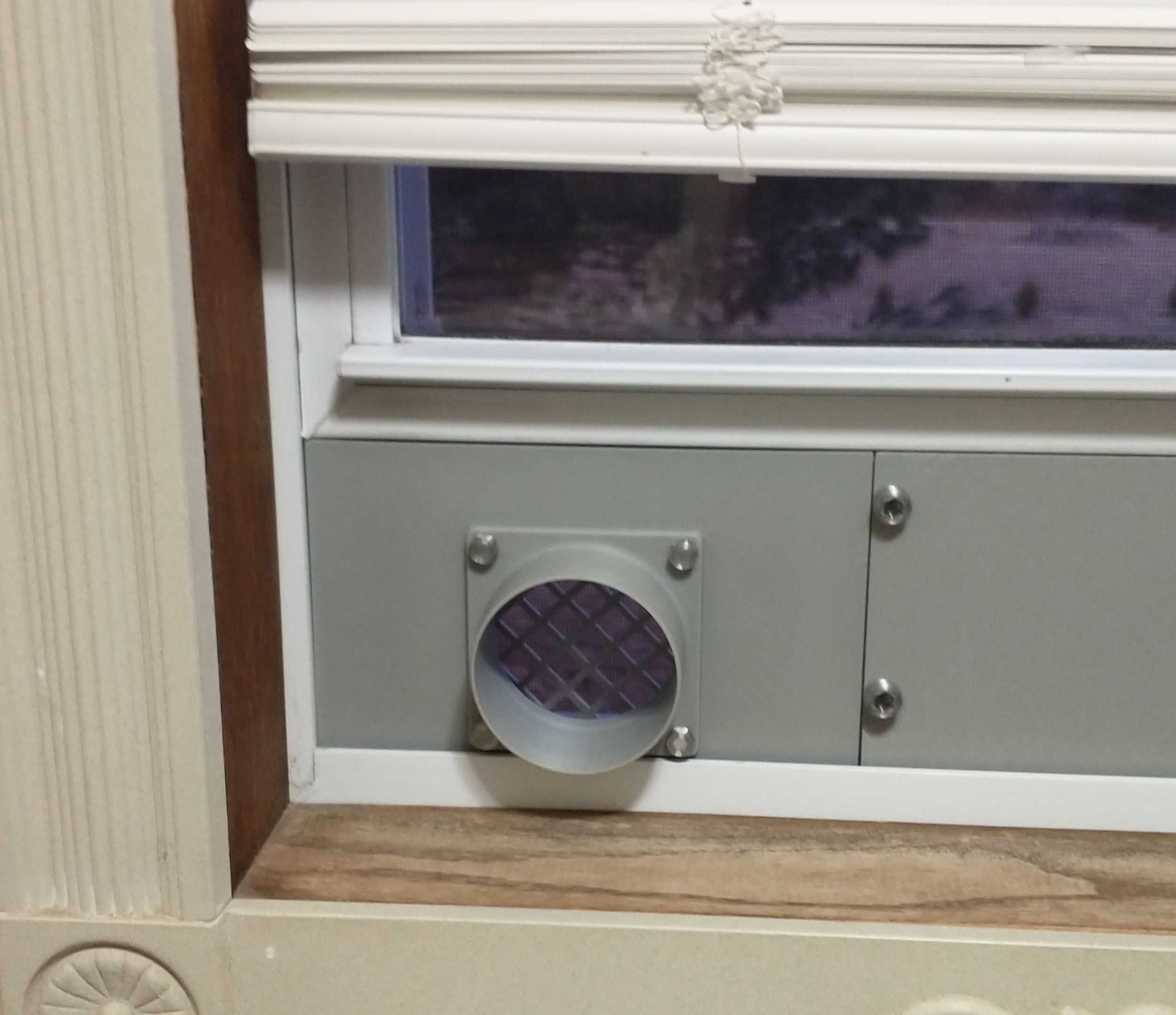 3 inch - 76mm Duct Hose Modular Window Insert for 3D Printers and Laser Engravers and Cutters