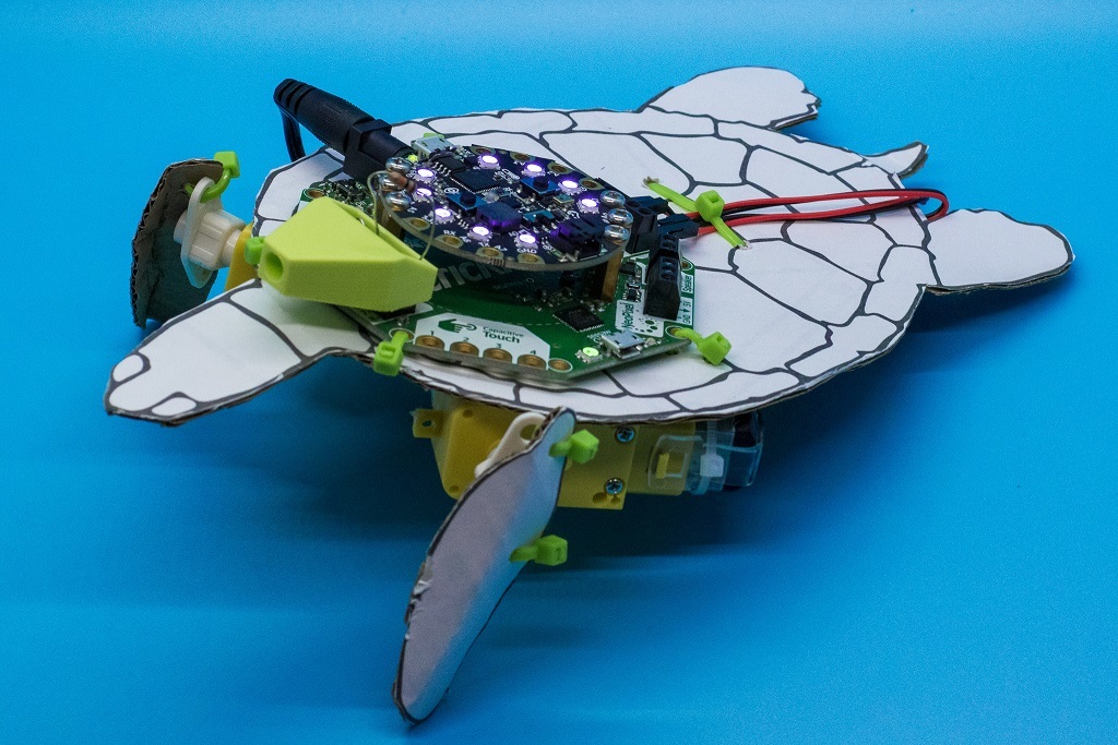 Photoresistor holder for Adafruit Crawling Sea Turtle Robot