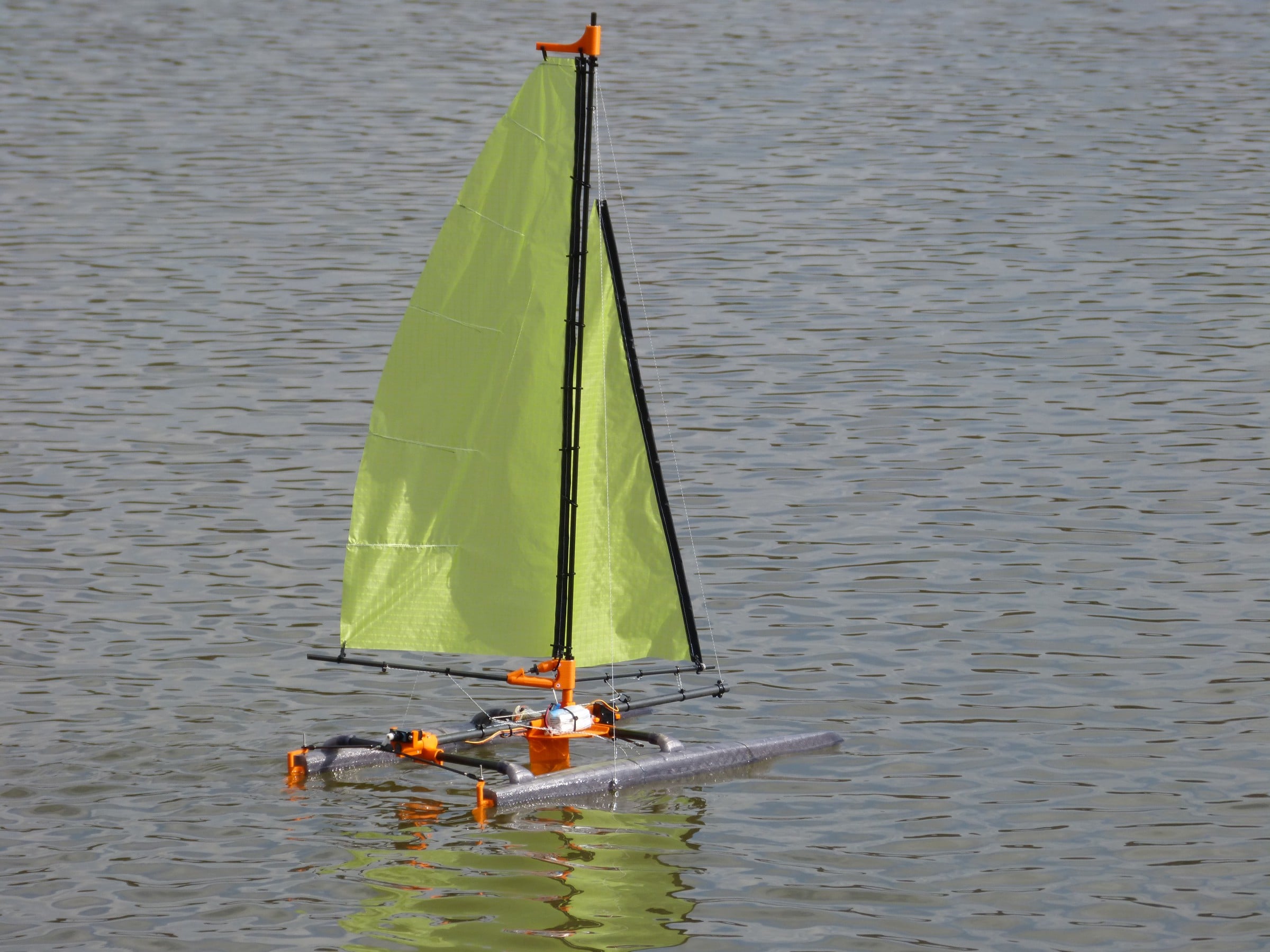 rc katamaran sailboat