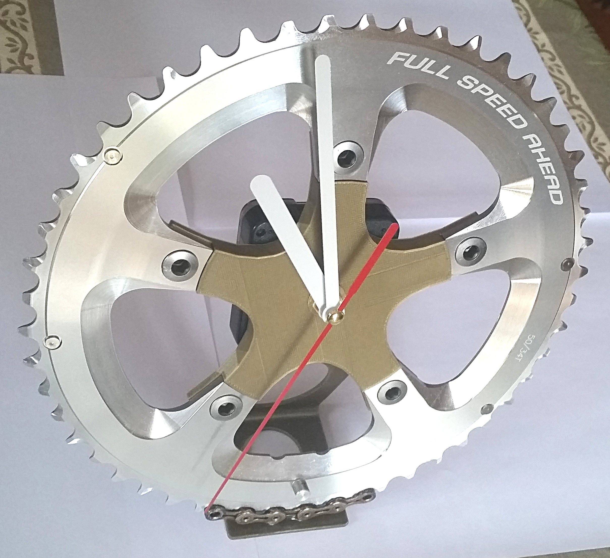 Chainring Clock with support