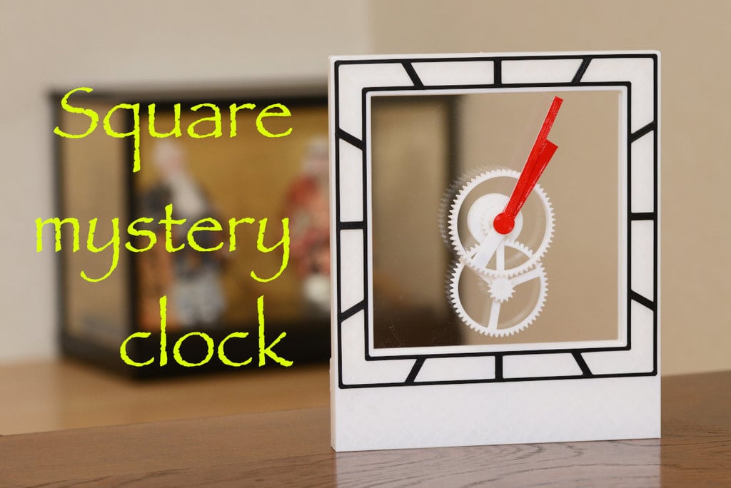 Square mystery clock - Can you guess how it works?