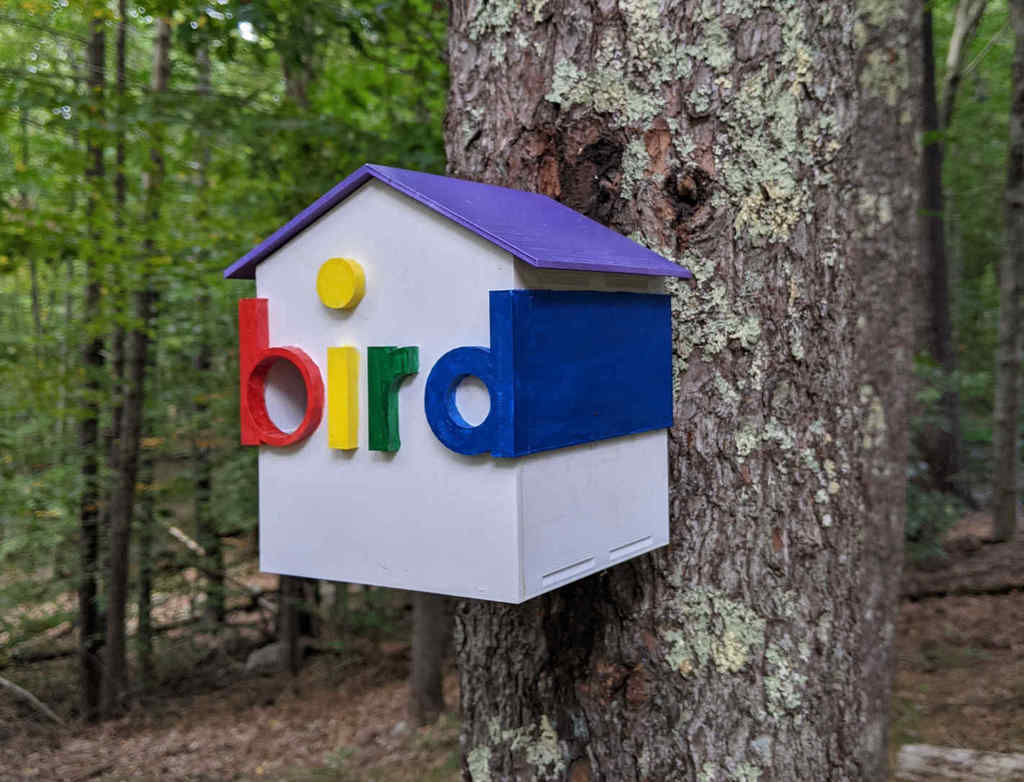 3D-Printed Birdhouse, "bird" House with mounting holes