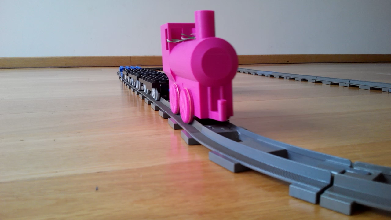 DUPLO train compatible electric locomotive
