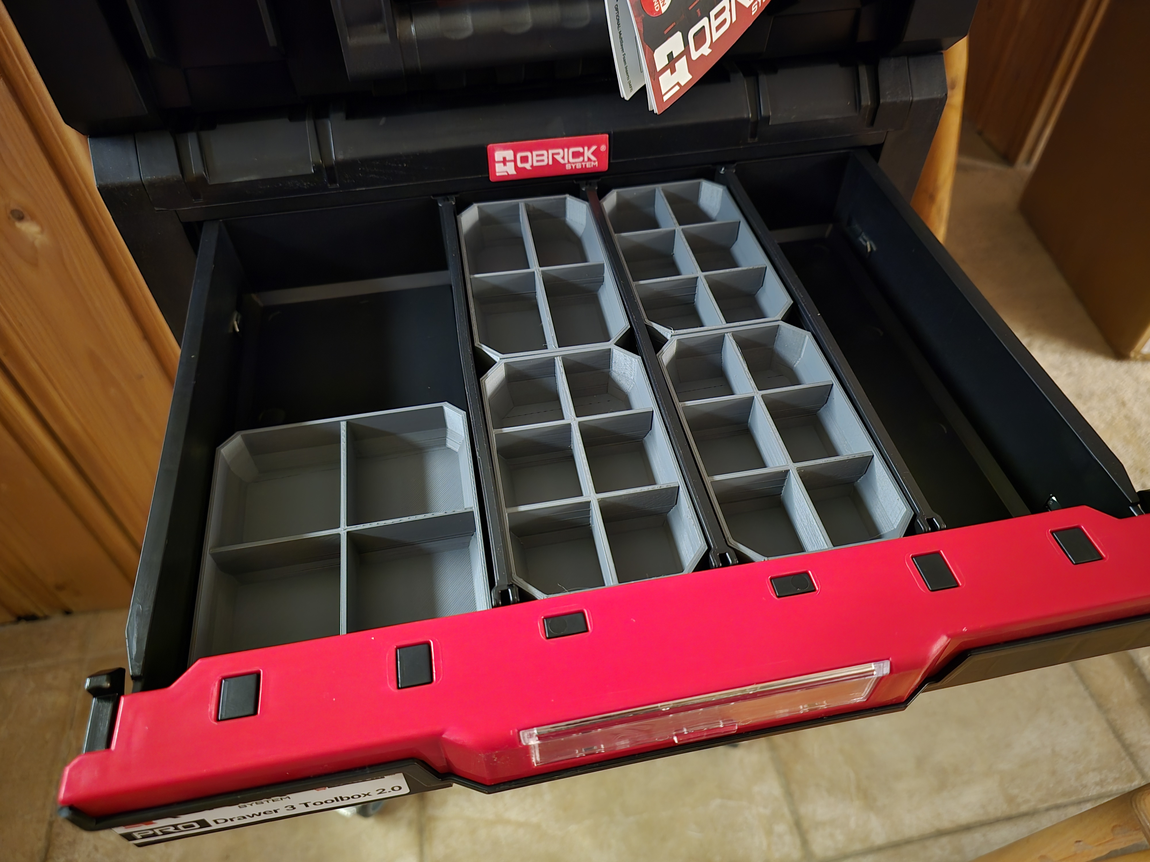 Inlay for small things in Qbrick System PRO Drawer 3 Toolbox 2.0