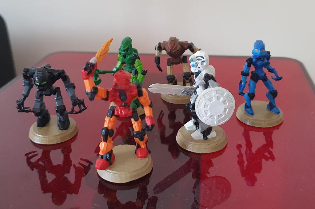 Bionicle Quest for Makuta Toa Mata Minature Game Pieces