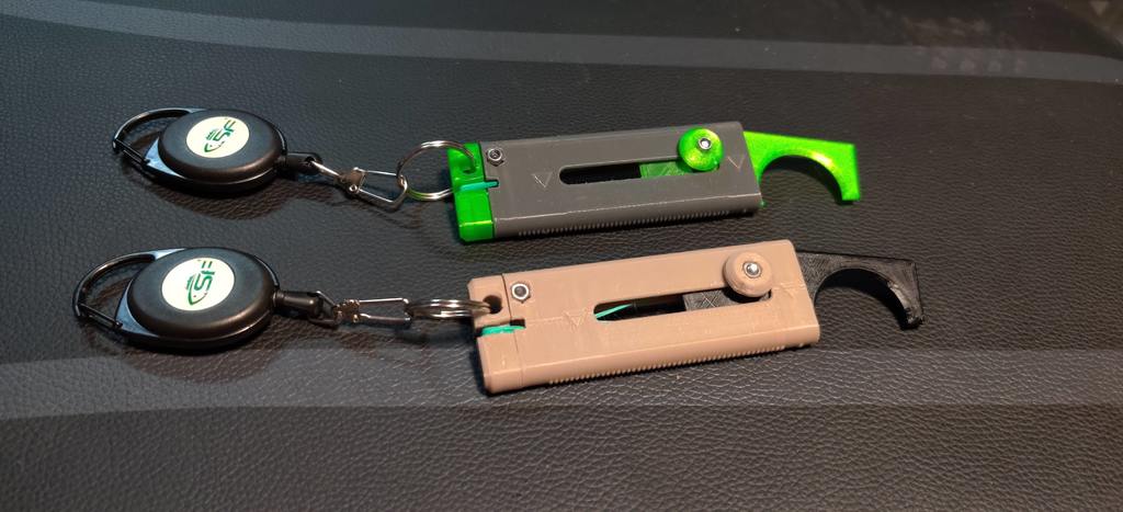 KeyRing endcap for "Truly touchless customizable door opening tool"