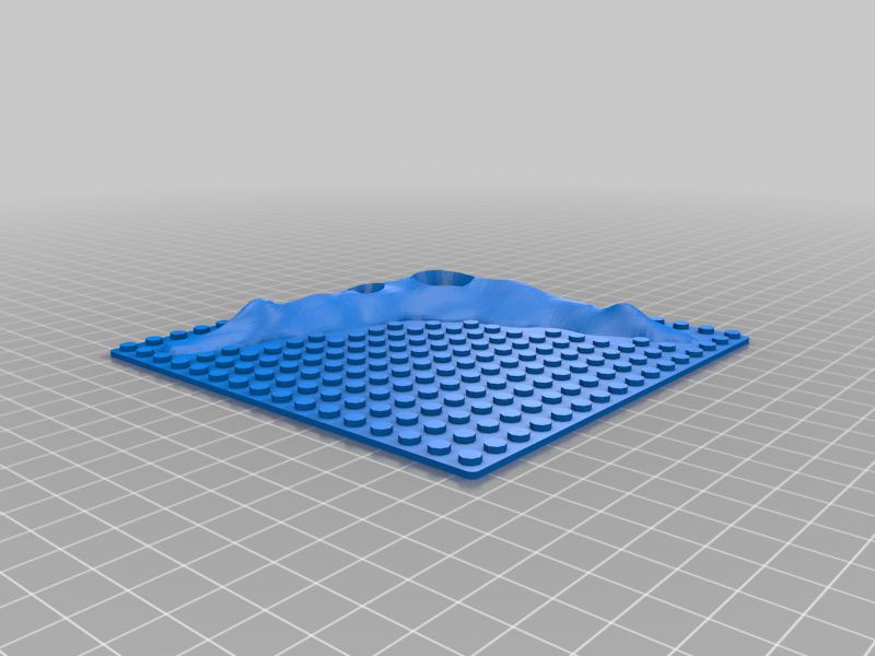 Lego 16x16 Crater Base Plate
