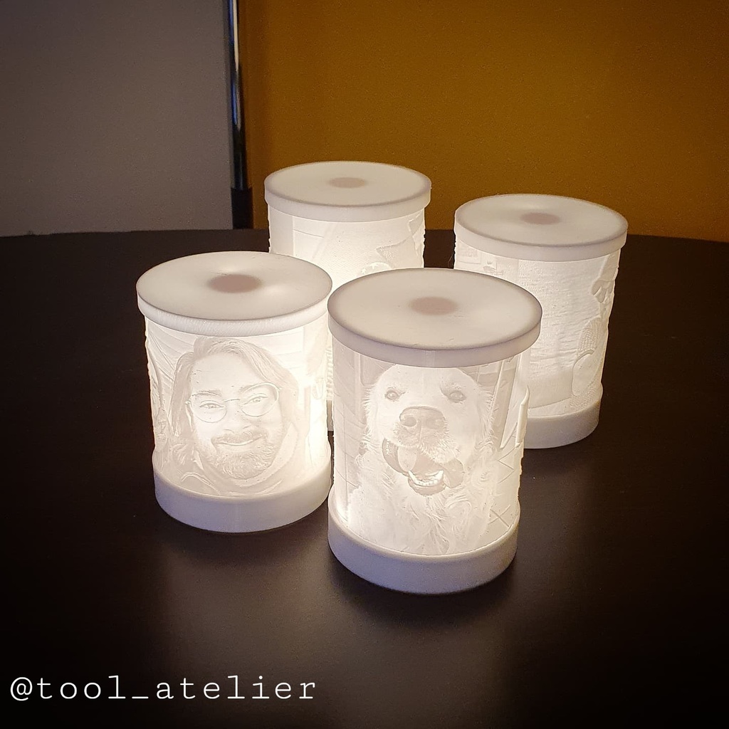 support pour lithophane 3D model