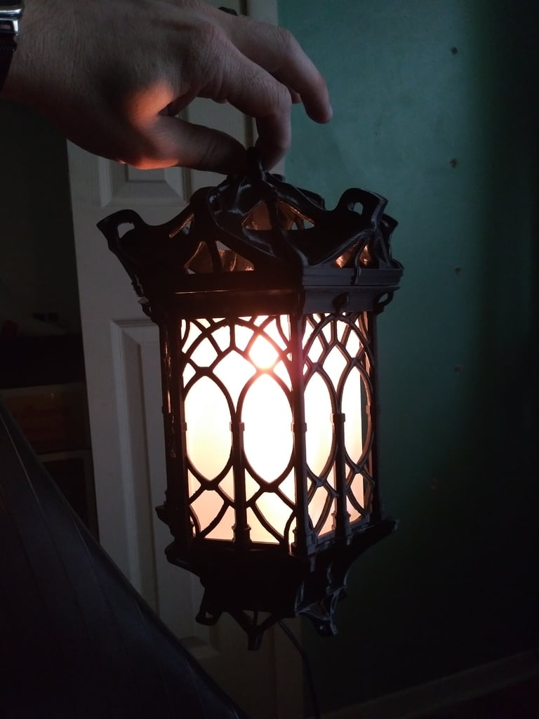 Gothic Lantern top with light cutout
