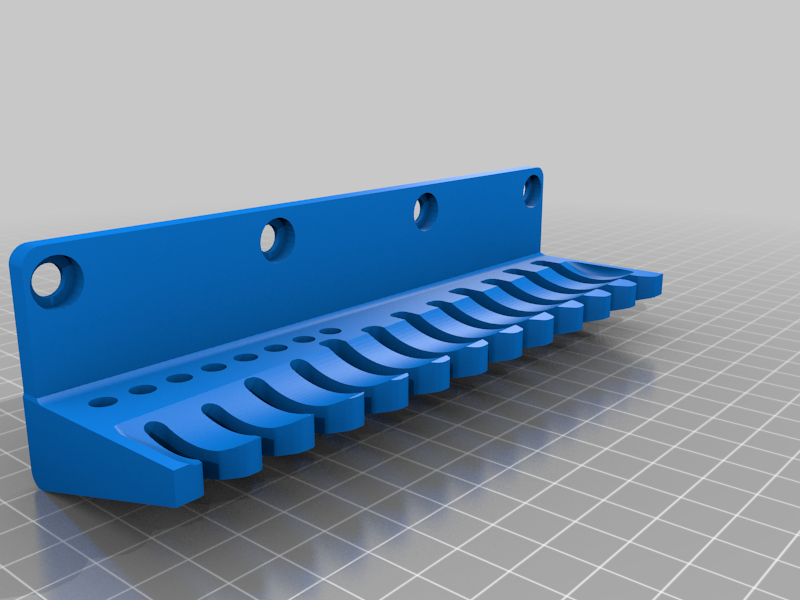 Compact Wrench holder for Pegboard
