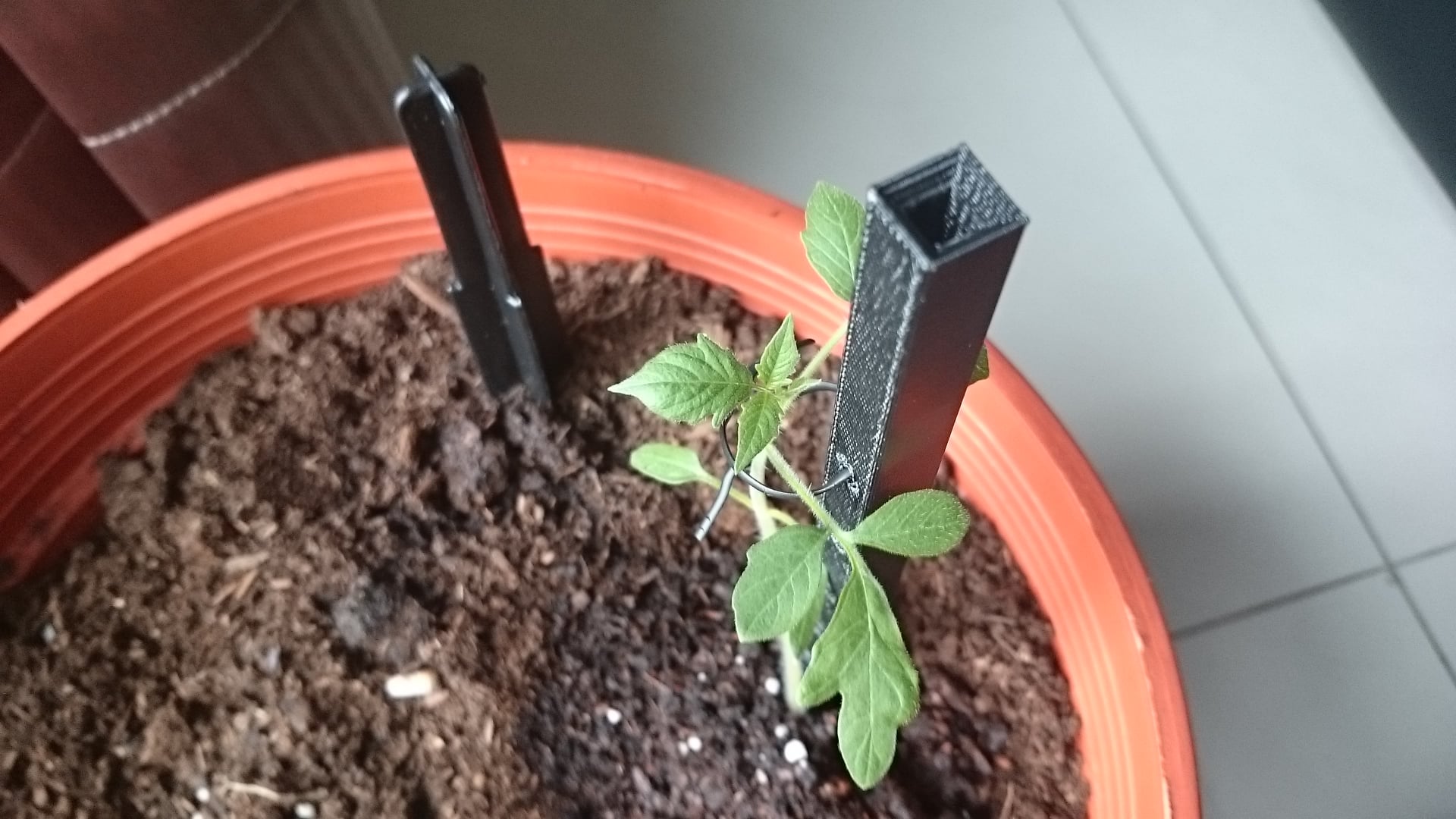 Stackable modular plant support pole/stick