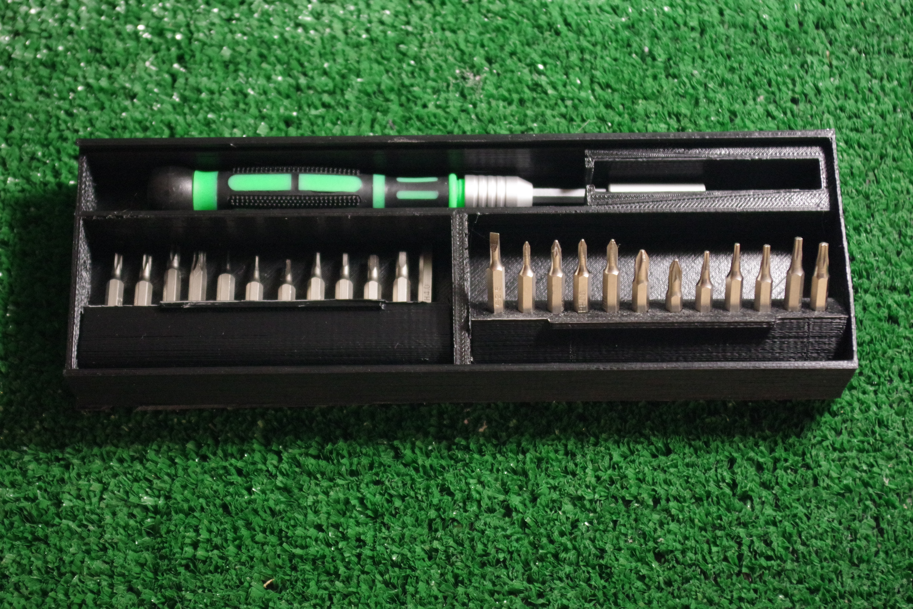 Precison Screwdriver and Flip-up Bit Holder