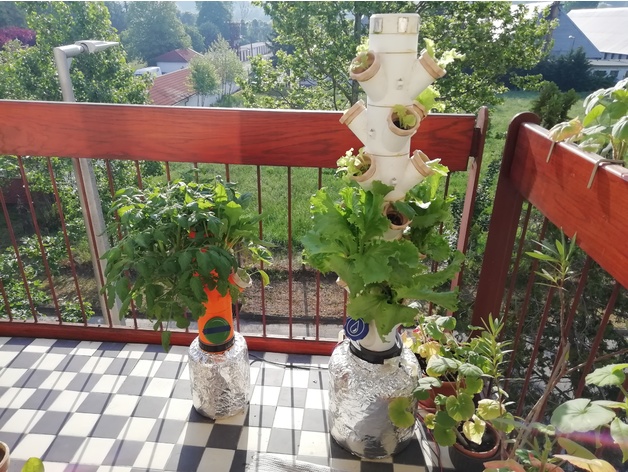Modular Hydroponic Tower Garden By Boundarycondition Thingiverse