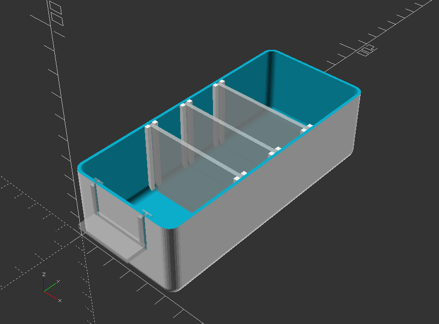 Customizable storage/components drawer