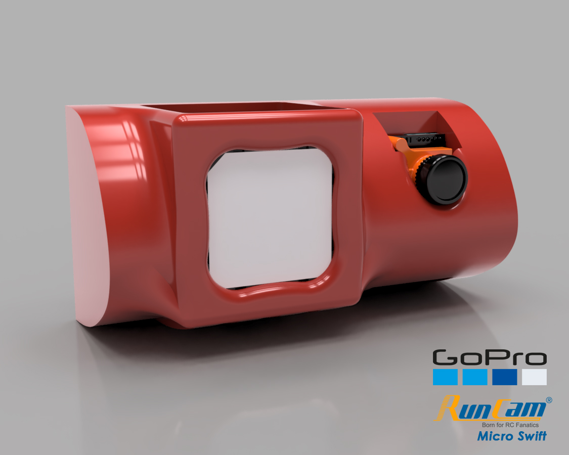 S800 Skyshadow FPV Camera Pod for GoPro Session, Runcam & Foxeer Cameras