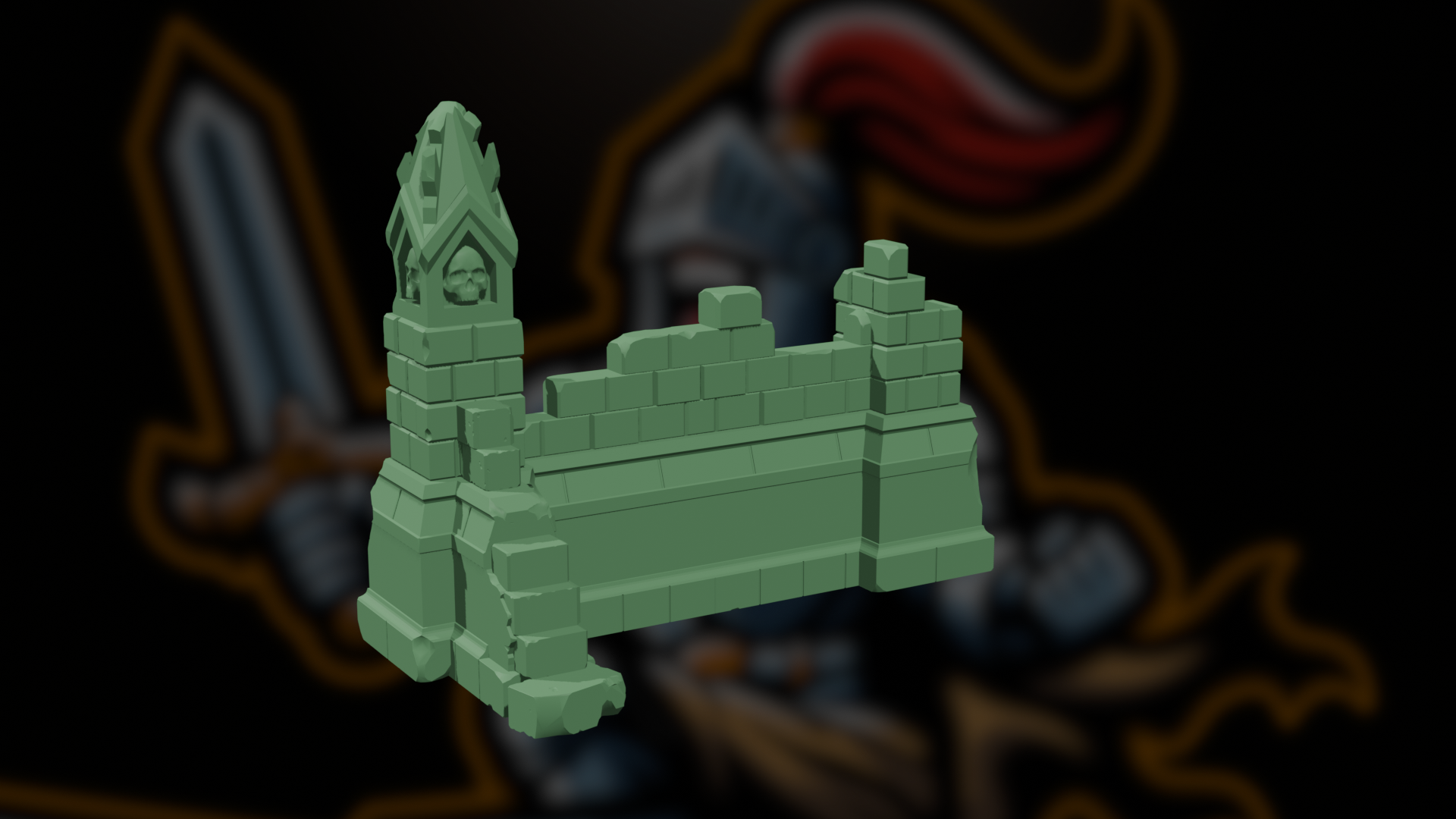 Small Gothic Wall Scatter Terrain