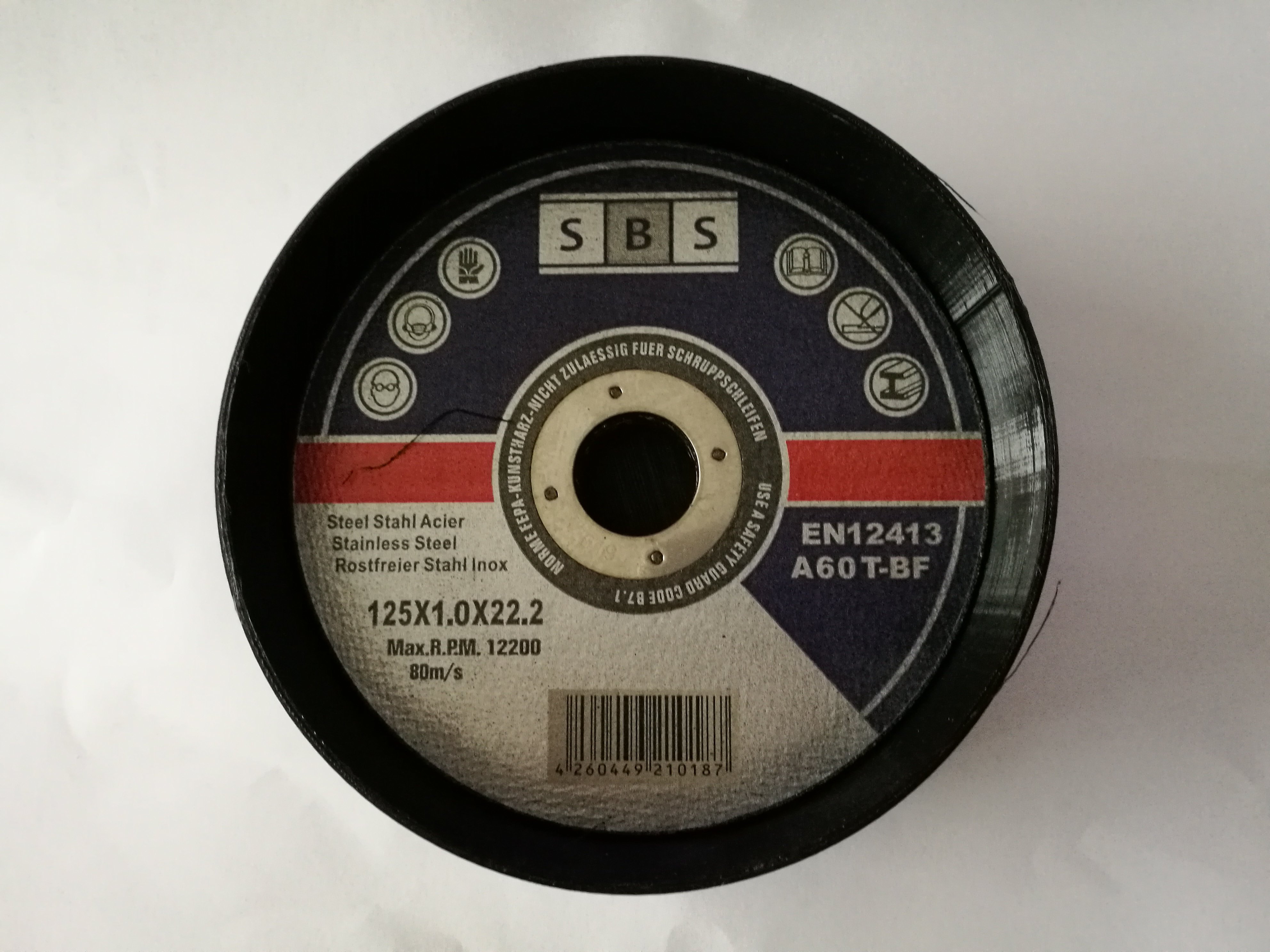 Box Trennscheibe cutting disc 125mm