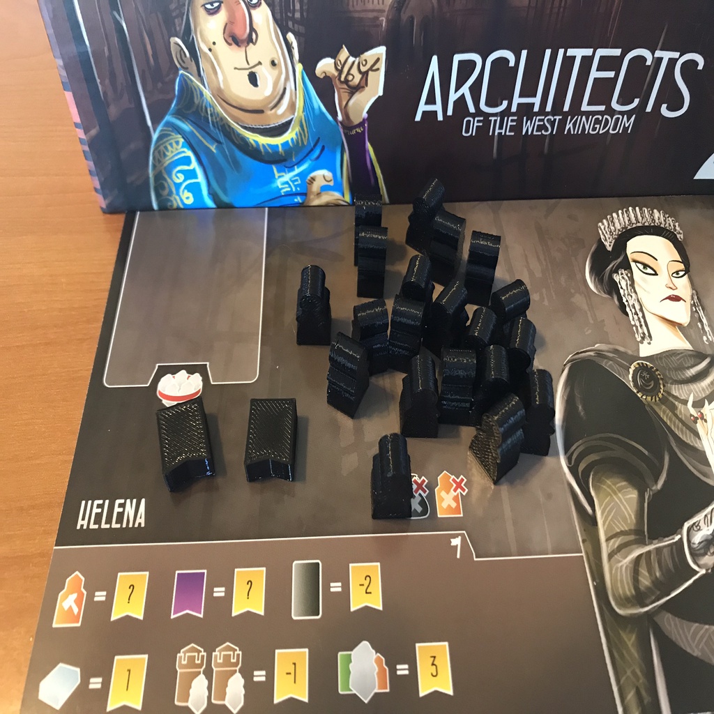 Architects of the West Kingdom Player Pieces