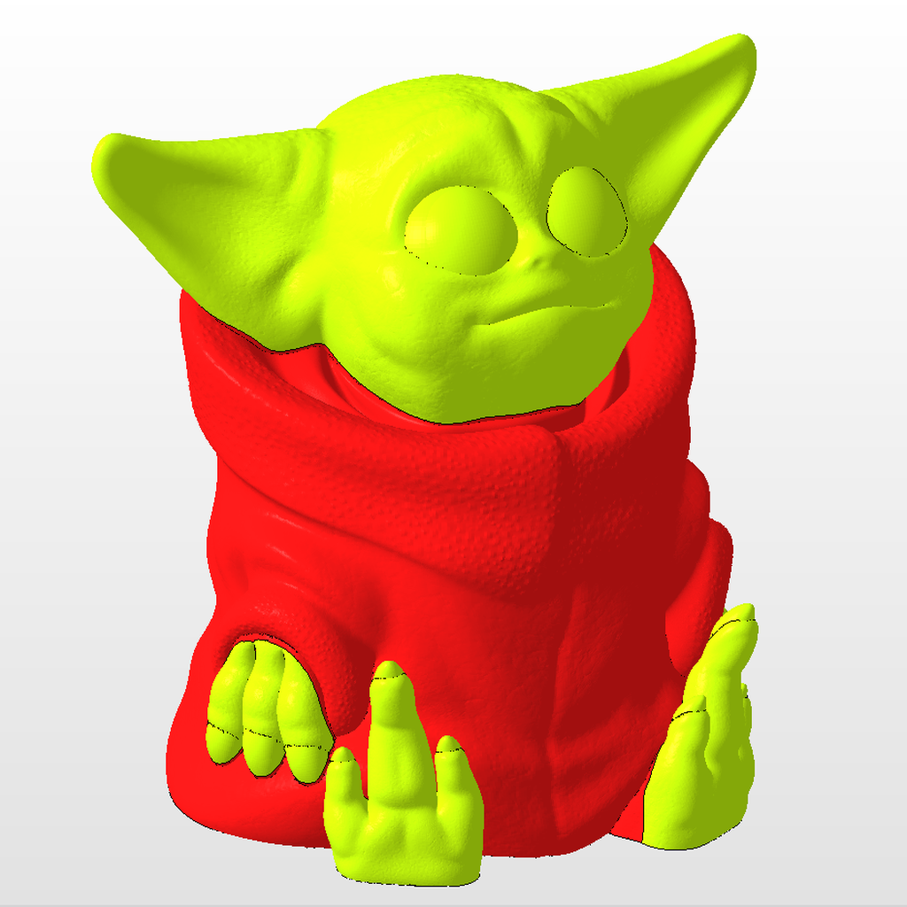 Baby Yoda (2 color print)