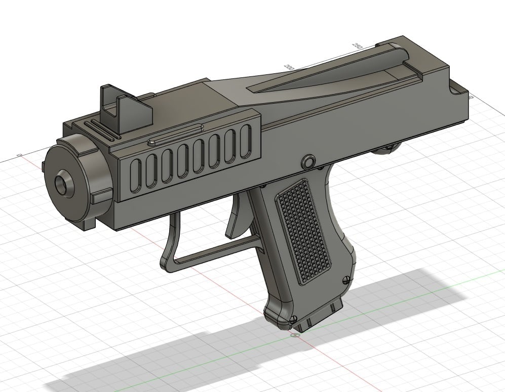 Star Wars DC15-XP blaster pistol version inspired by Revenge of the Sith 1:12 1:6 and 1:1