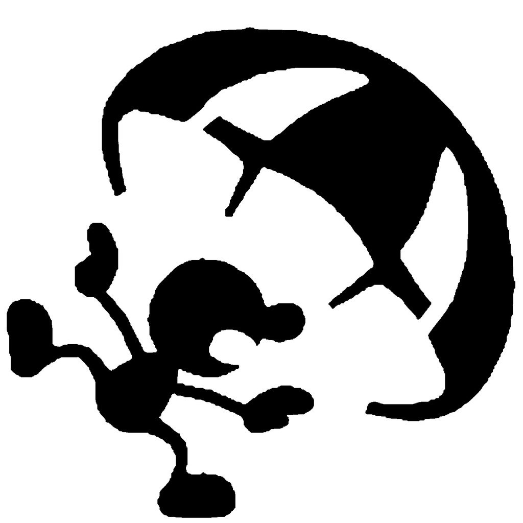 Mr Game and Watch stencil 2