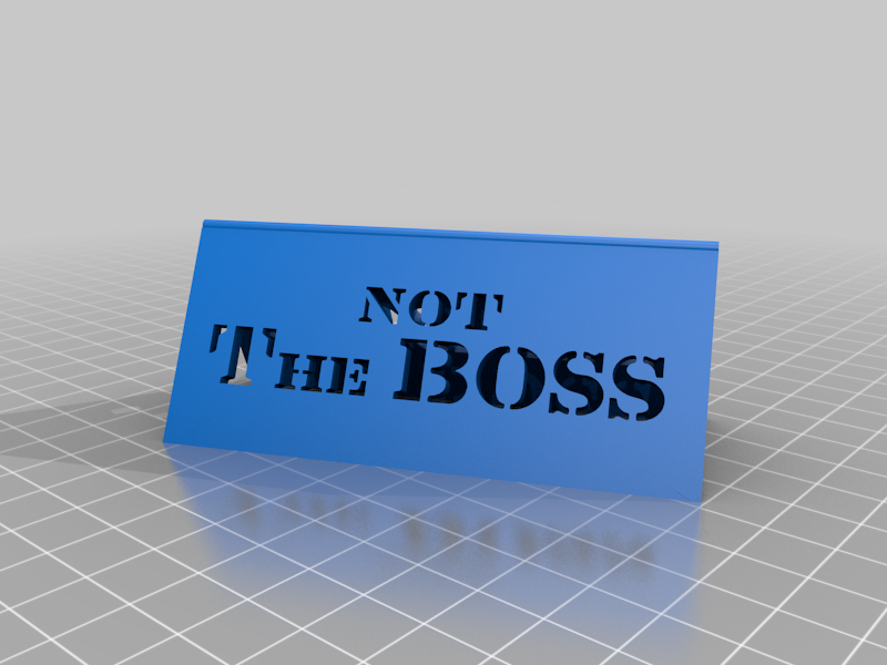 not the boss - the boss   Desktop stand