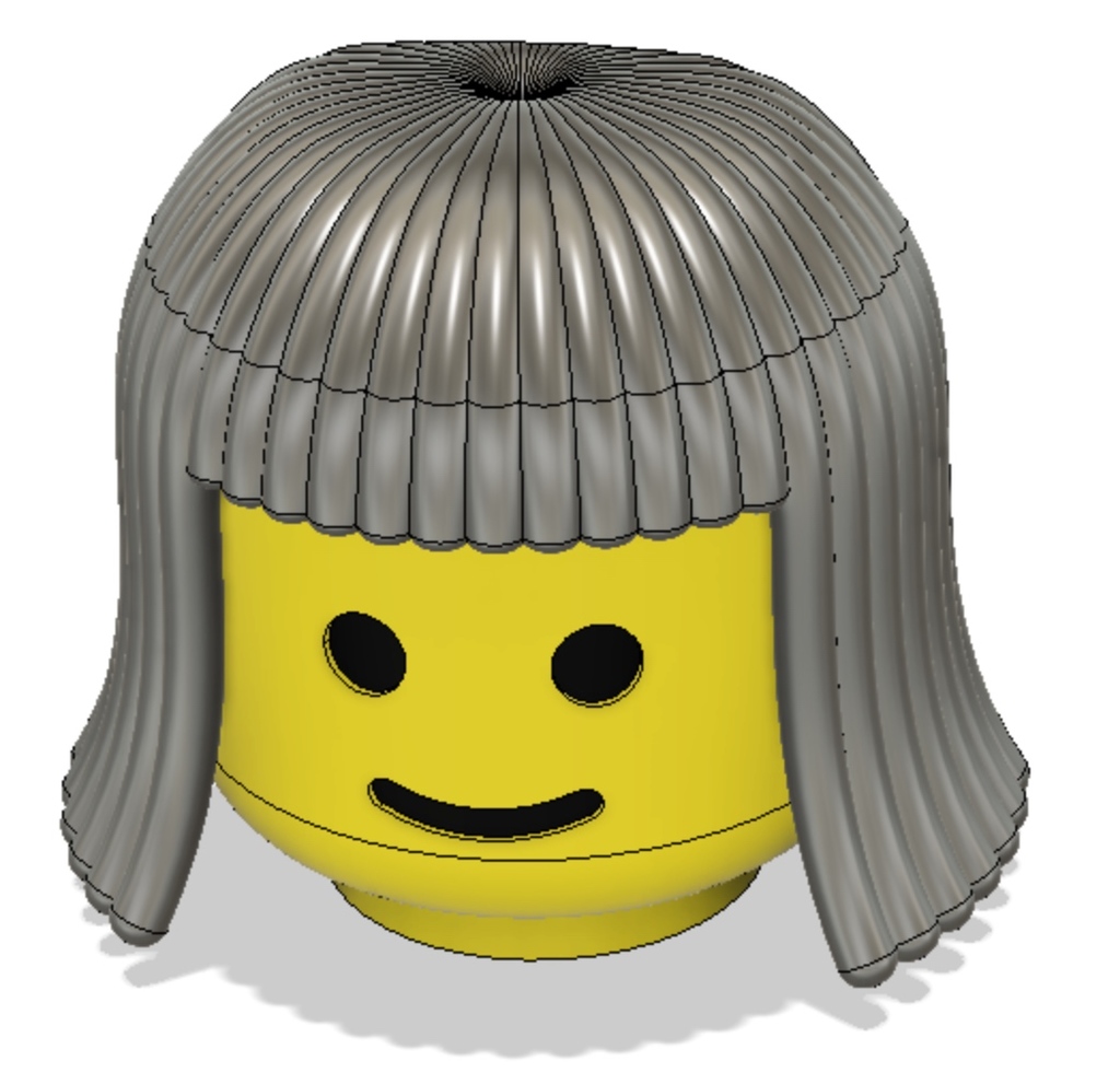 Long Hair for Lego Toilet Woman