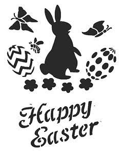 Happy Easter Stencil