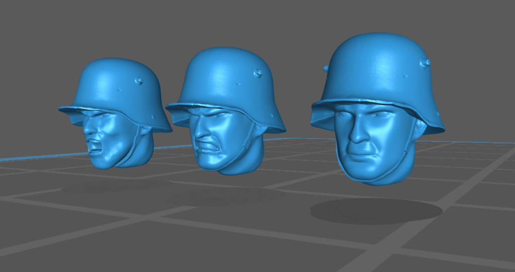 M1916 German WW1 / Polish WW2 helmet heads