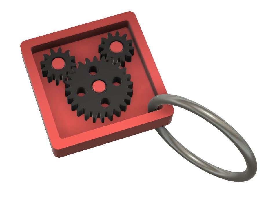 Mickey Mouse Gear Ears Key Chain