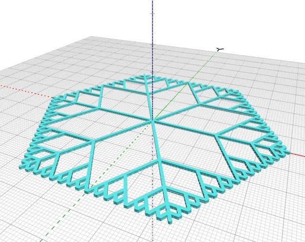Parametric Fractal Snowflake