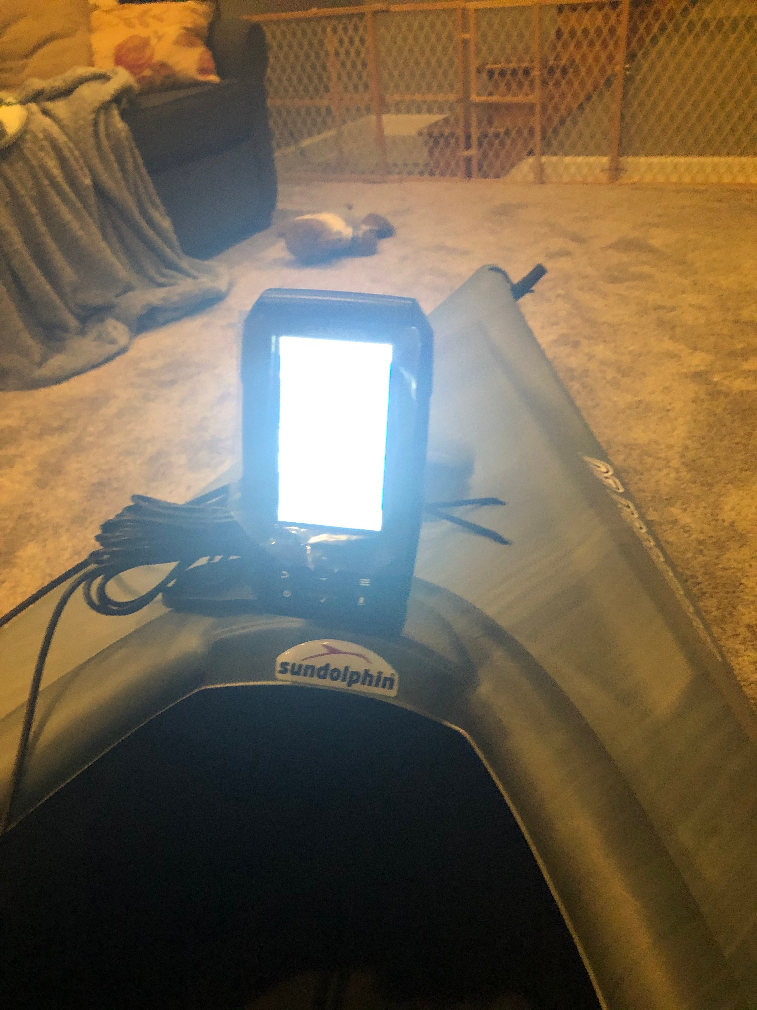 Garmin Striker 4 Plus Mount with Transducer Mount To Fishing Kayak and Using a Jump Starter for Power
