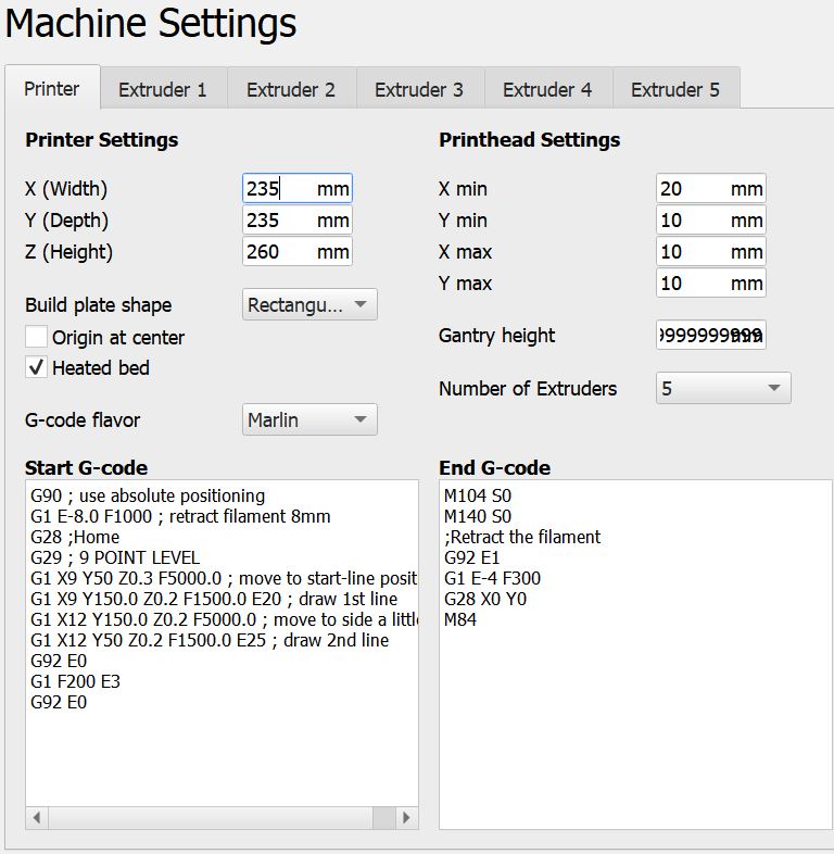 g code - What Setting In Cura Determines The Value Of G1 E-{switch_extruder_retraction_amount}  At The Beginning Of A Print? - 3D Printing Stack Exchange