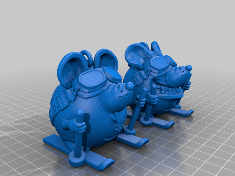 Mouse skier