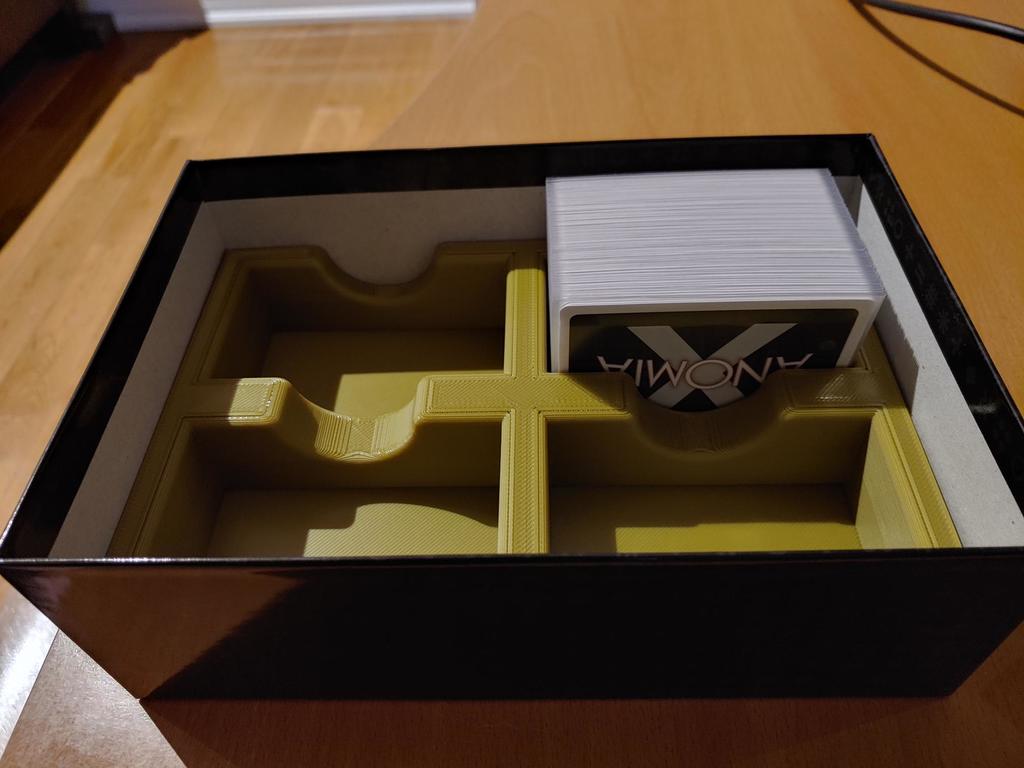 Anomia X Organizer for Sleeved Cards - Boardgame Box Insert