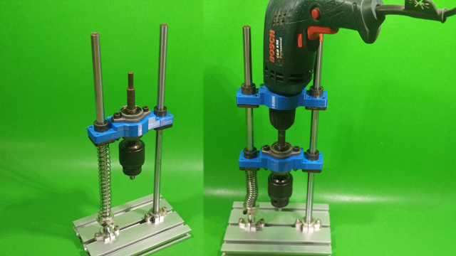 DIY Drill Guide Homemade Precision Drilling CNC Linear Rail Machine 