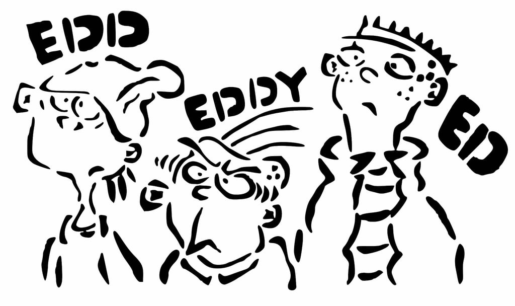 Ed, Edd n Eddy stencil
