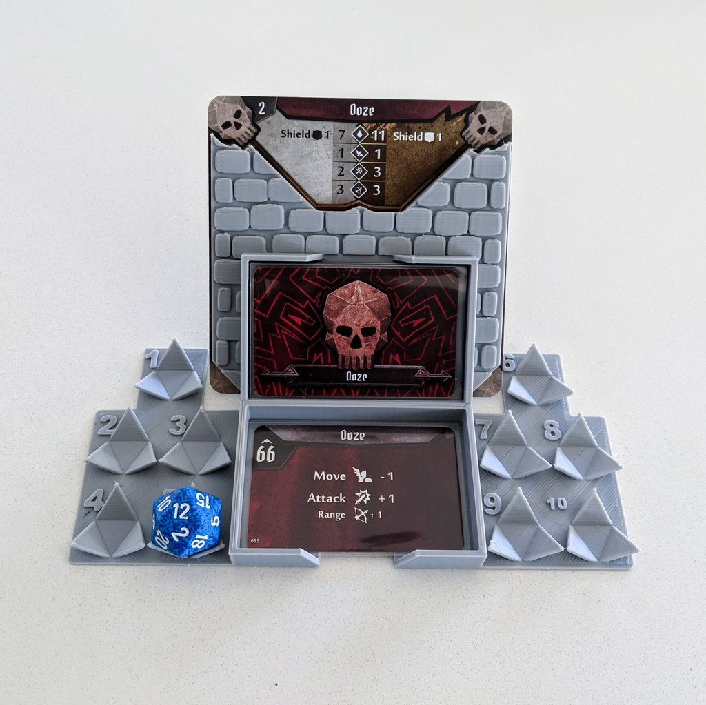 Gloomhaven Monster Stats and Damage Holder - d20