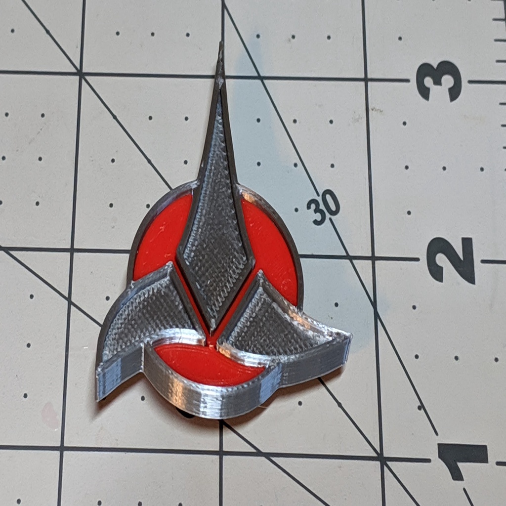 Magnetic Klingon Badge (8mm magnets)