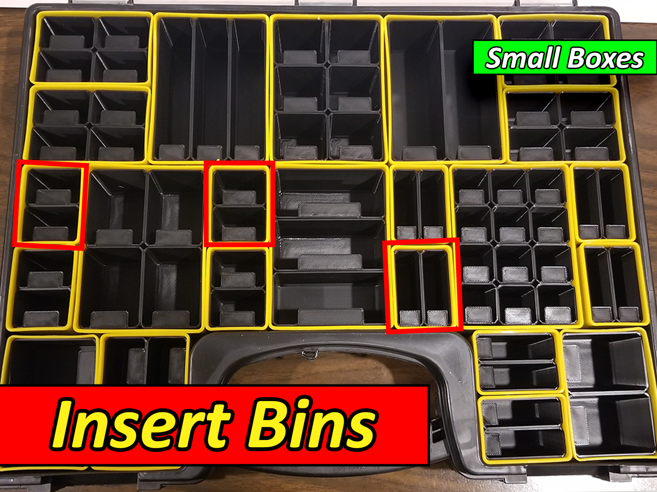 Harbor Freight Parts Bin Inserts - Small Boxes