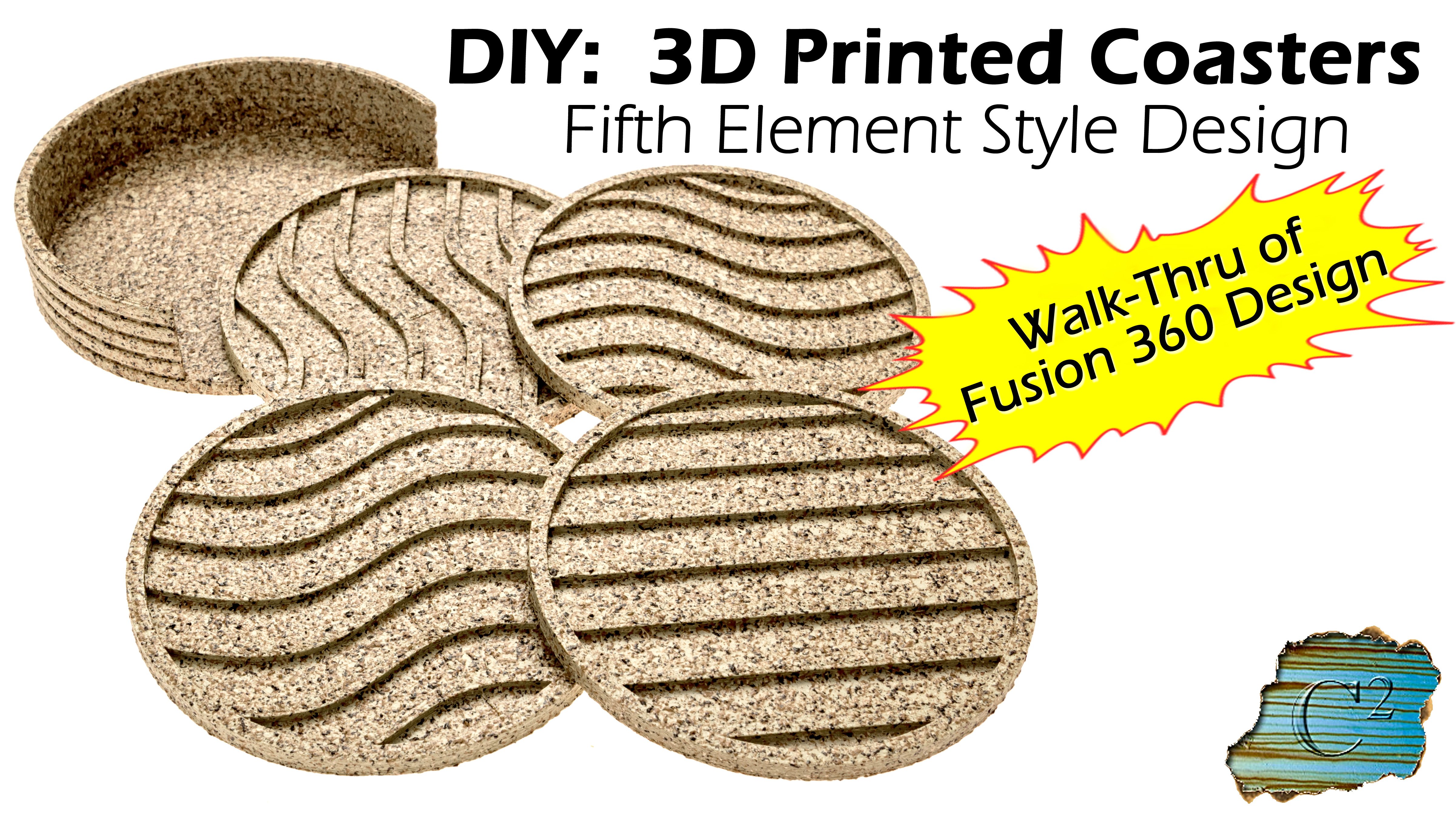 Fifth Element Coaster Set & Holder