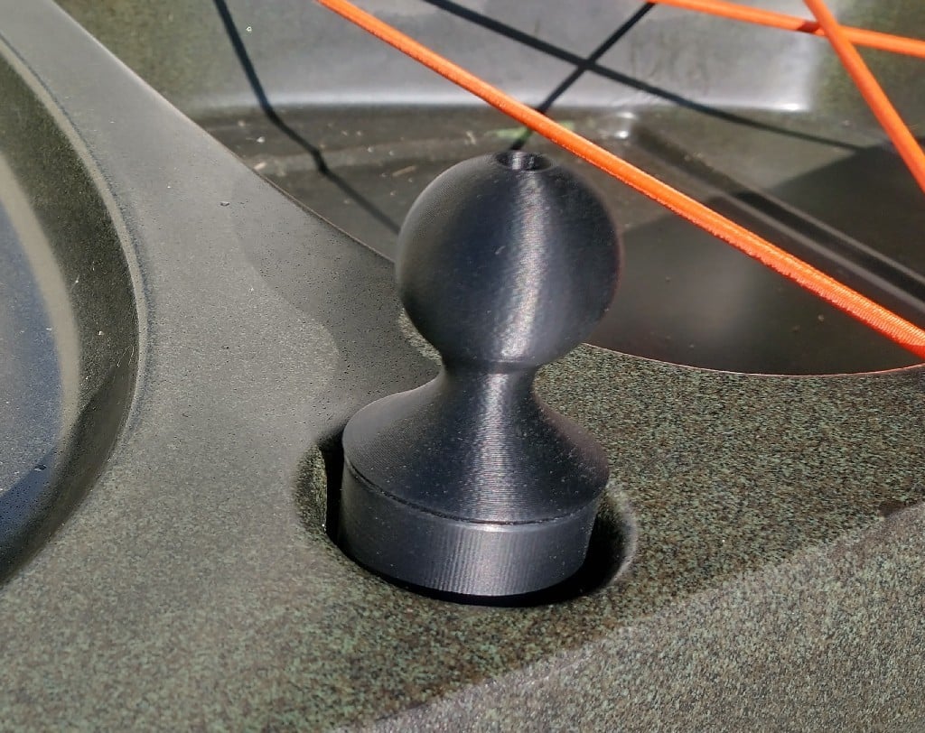 Ram-style ball mount for Perception Sound kayak rod holder