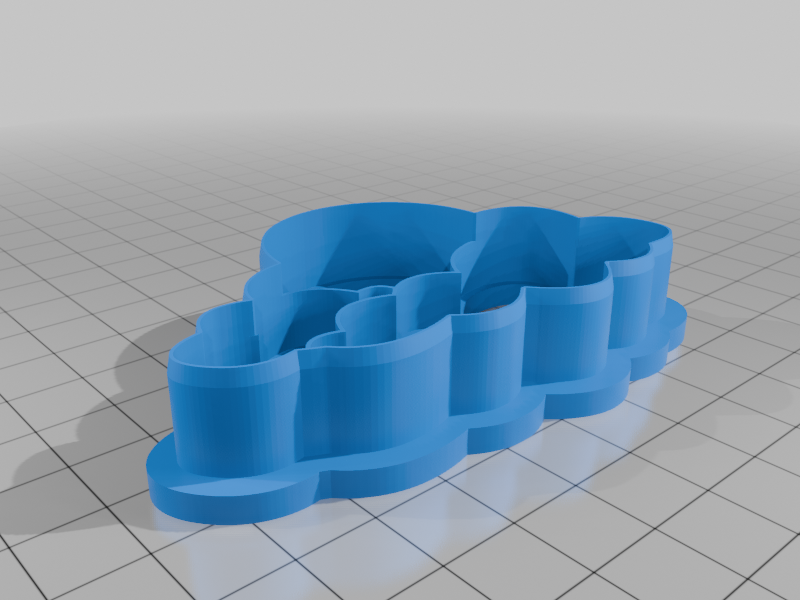 Clouds and Moon Cookie Clay Cutter
