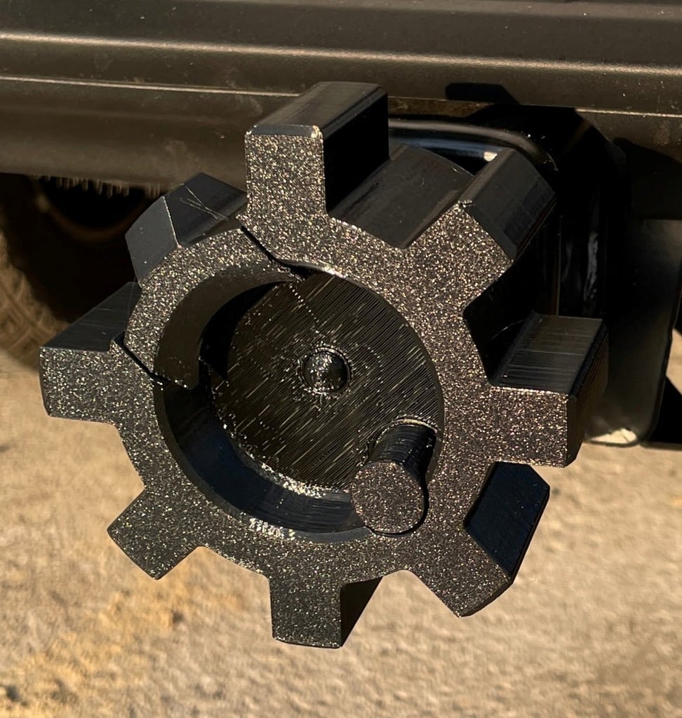 Print in place AR15 trailer hitch cover pin required