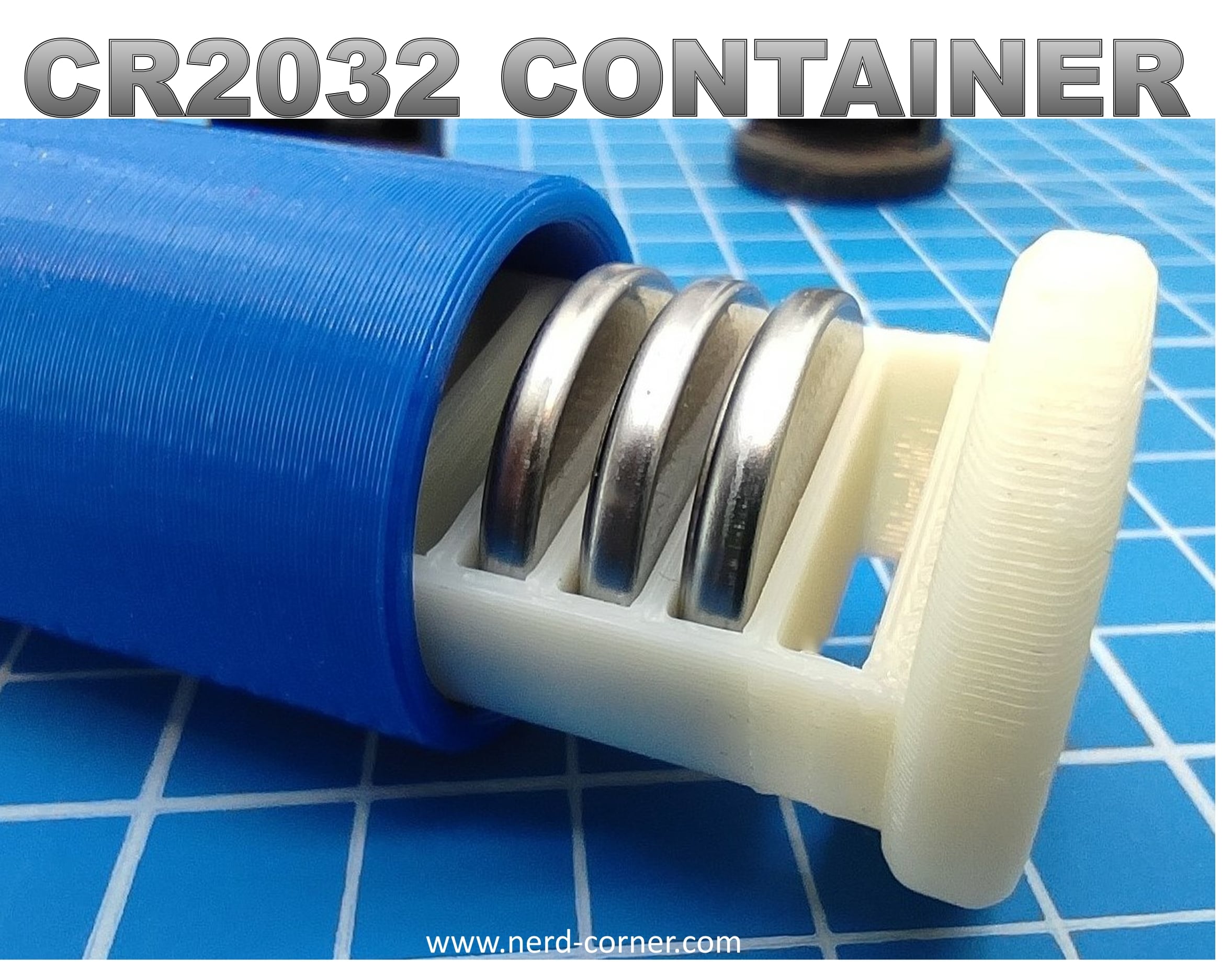 CR2032 Battery Container for 5pcs