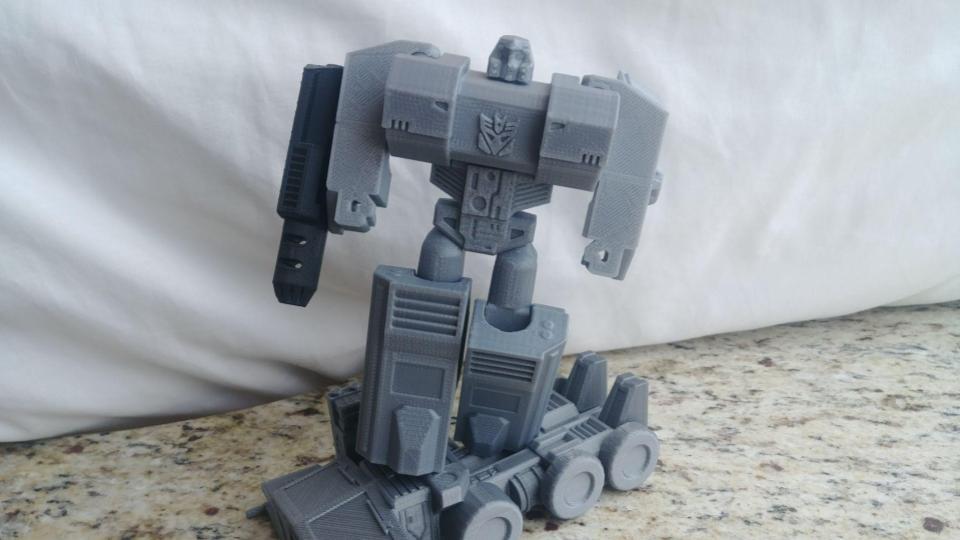 Transformable Megatron (Updated!) (single print, no support material)