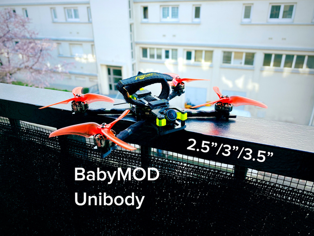 The BabyMOD : 2.5/3/3.5 inch HD FPV Frame
