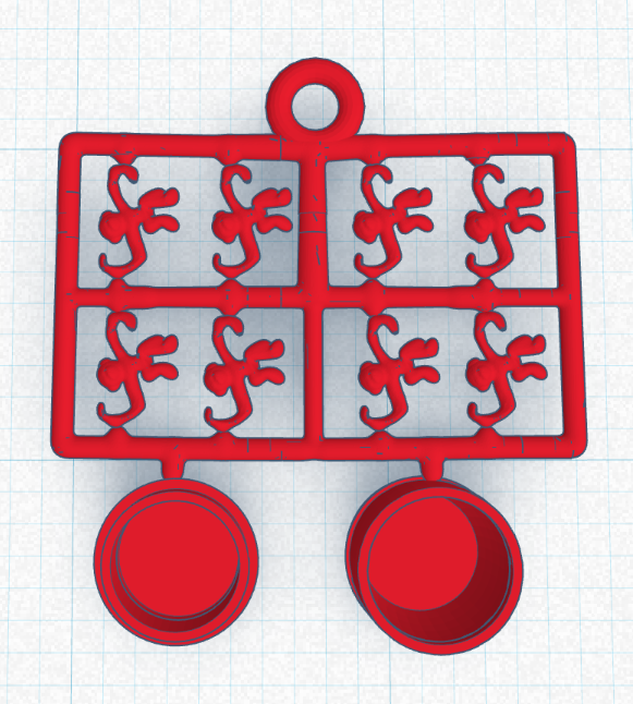 Barrel of Monkeys Earring