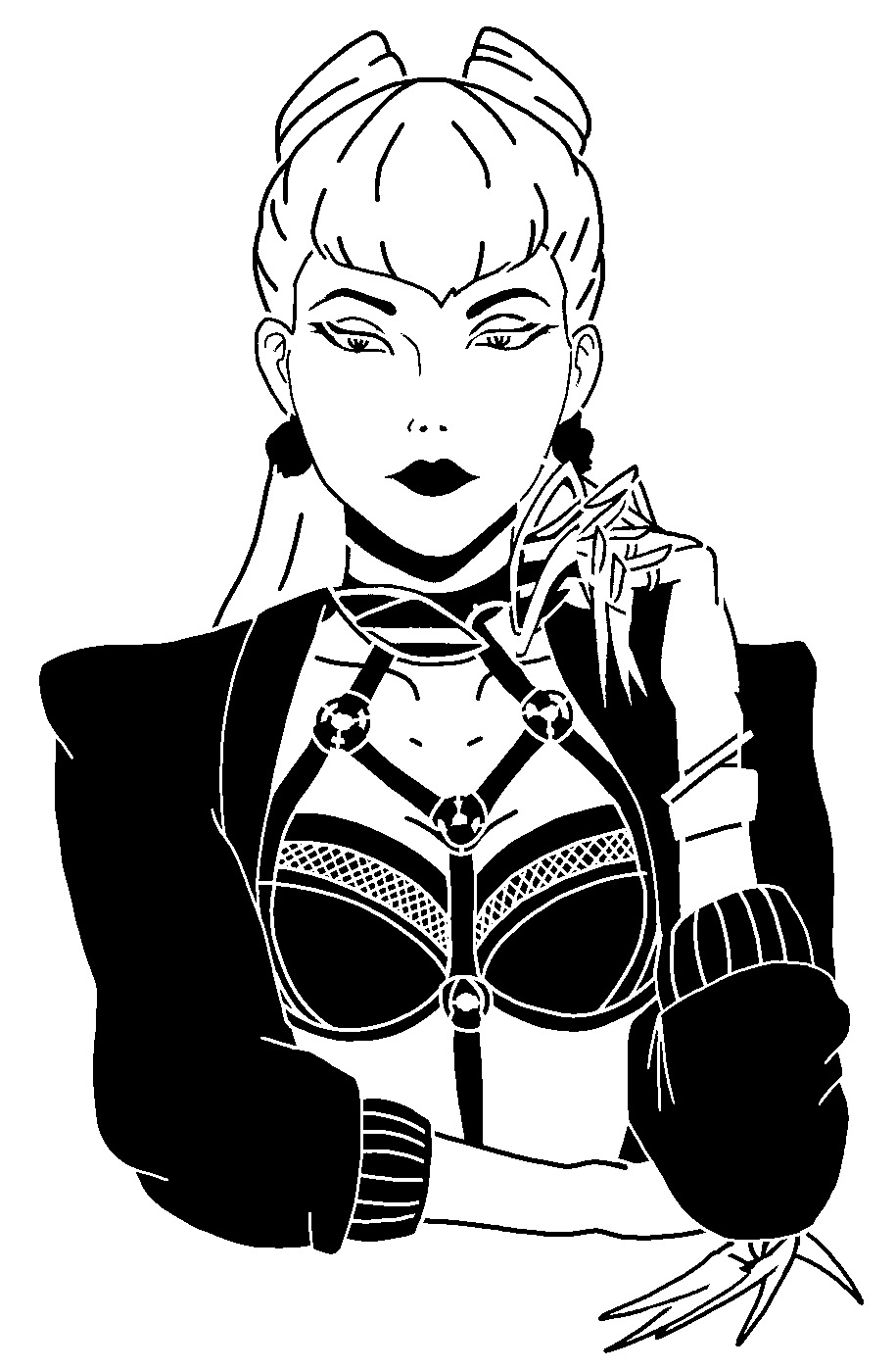 KDA Evelynn stencil 2