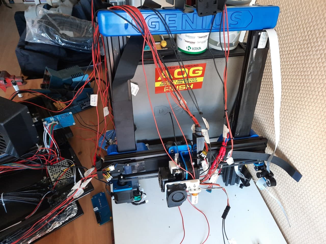 Artillery Genius flat cables removal project